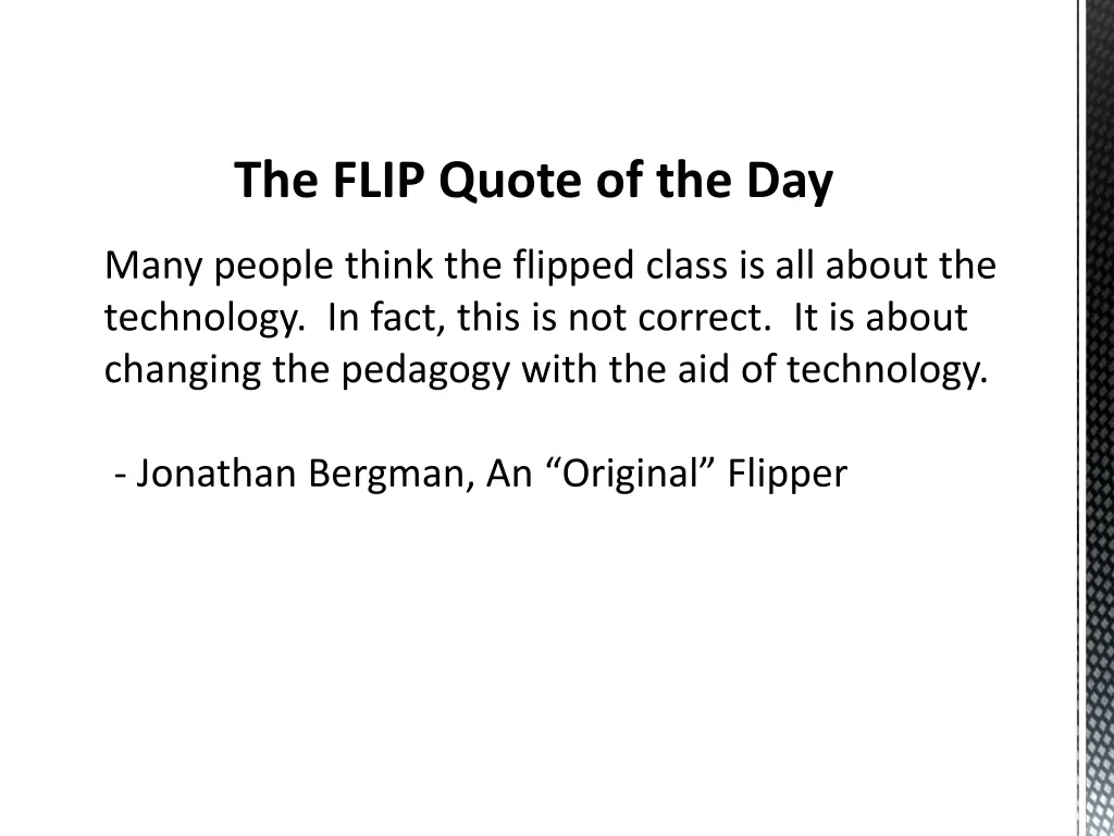 the flip quote of the day 1