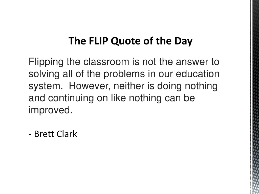 the flip quote of the day