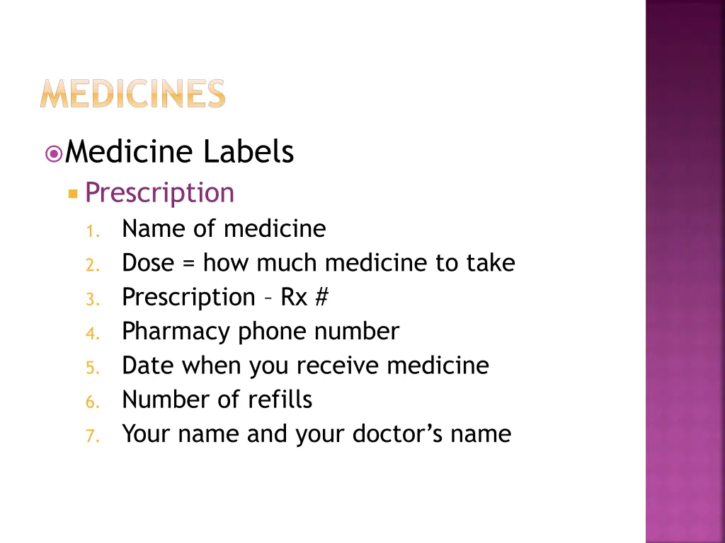 medicines 2