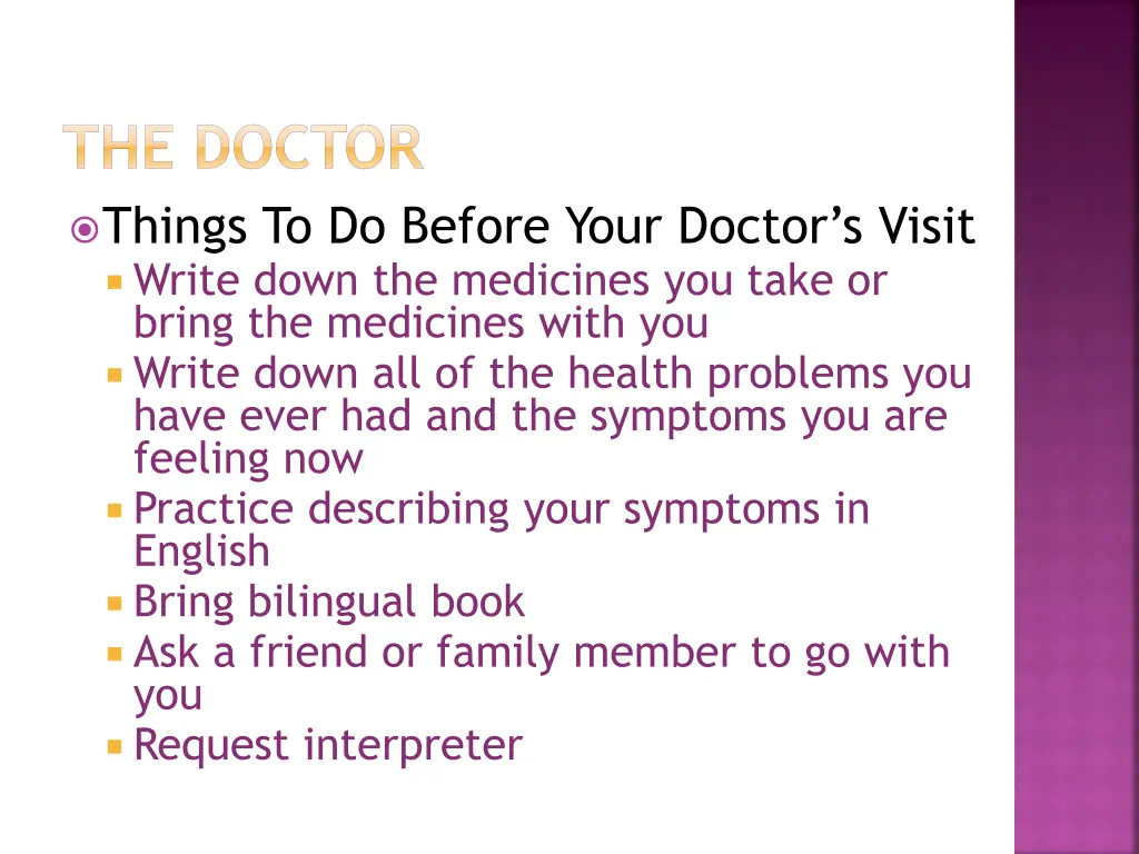 the doctor things to do before your doctor