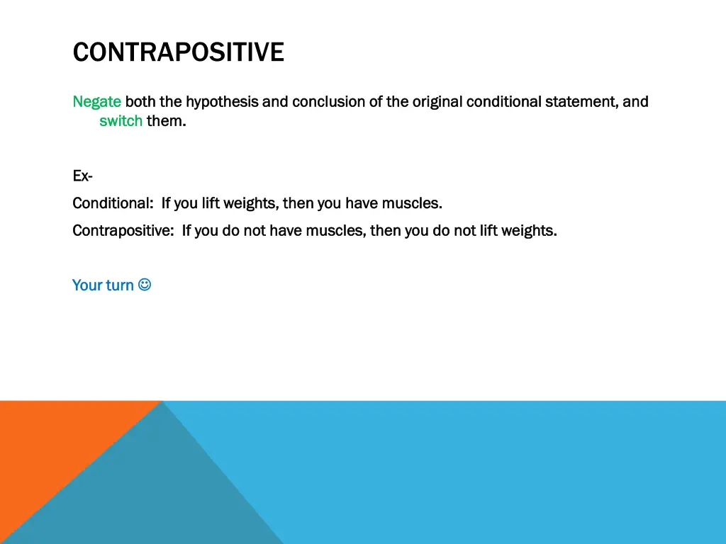 contrapositive