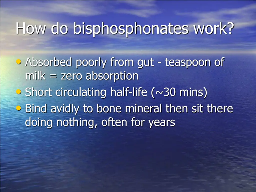 how do bisphosphonates work