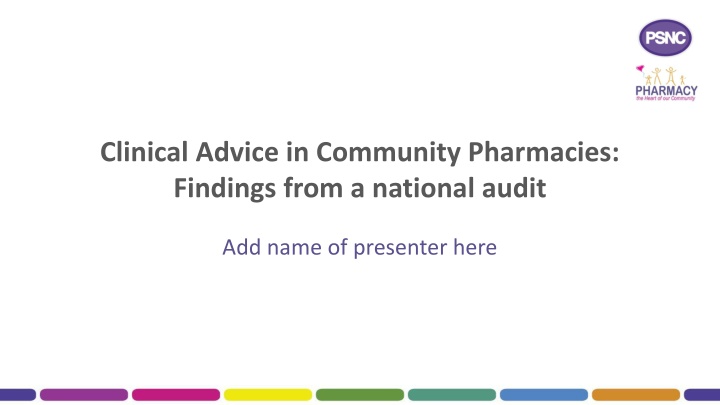 clinical advice in community pharmacies findings