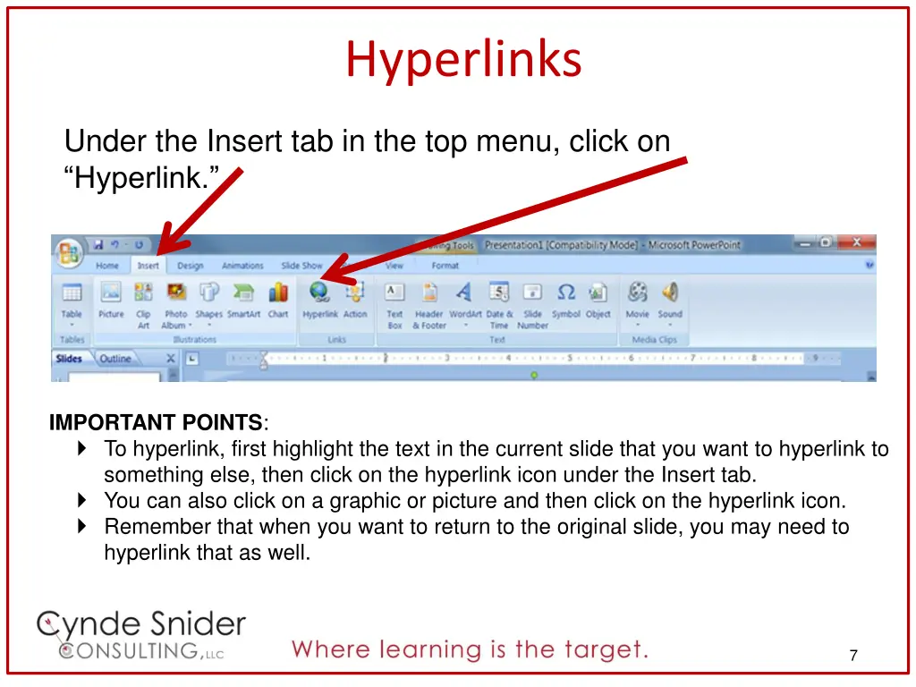 hyperlinks