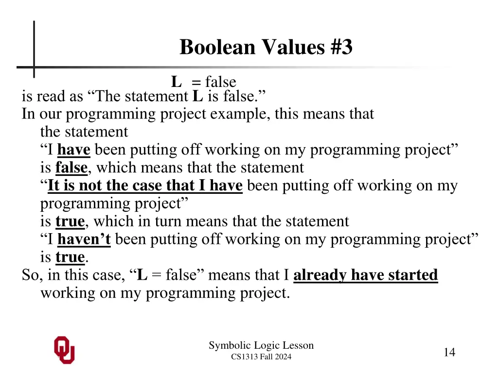 boolean values 3