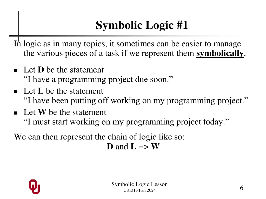 symbolic logic 1