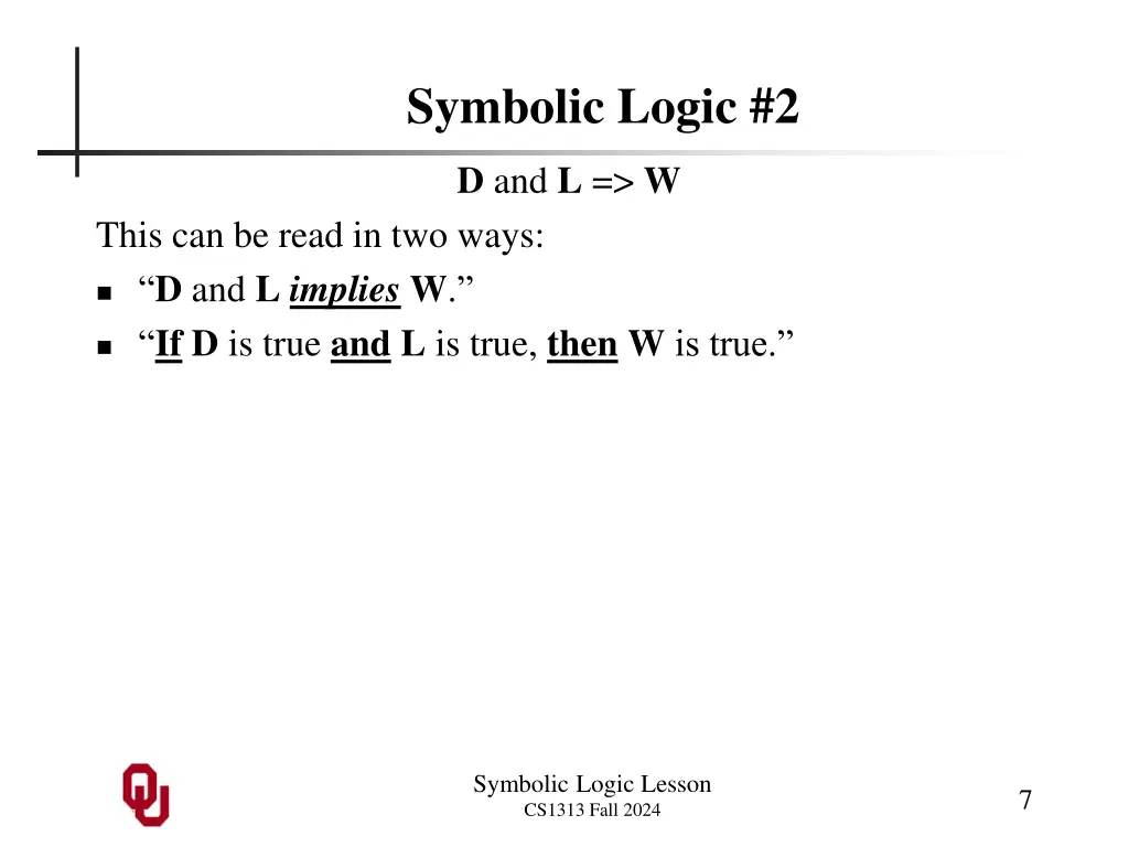 symbolic logic 2