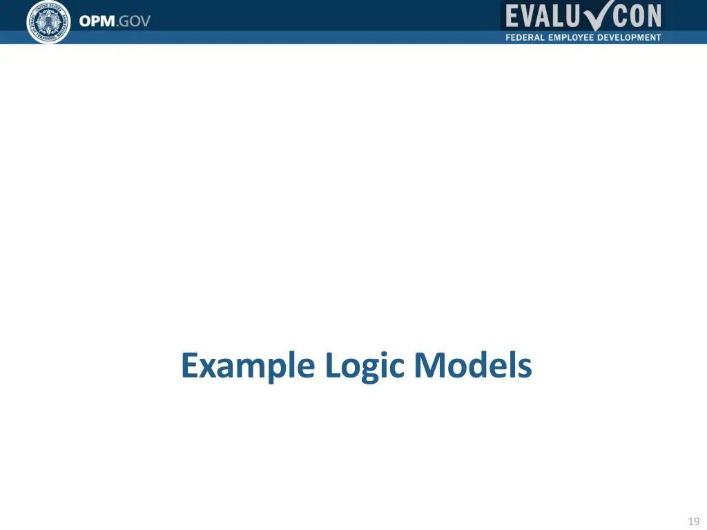 example logic models