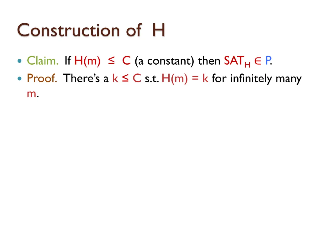 construction of h 5