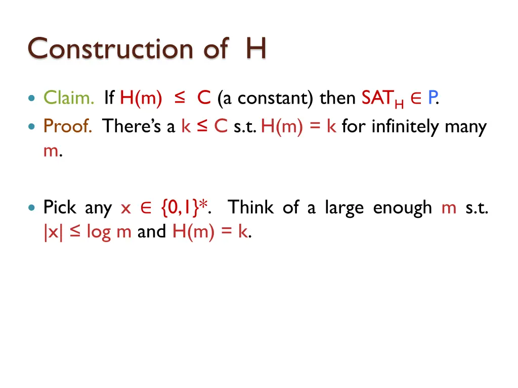 construction of h 6