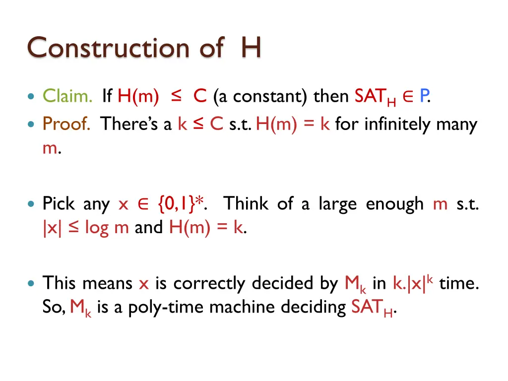 construction of h 7