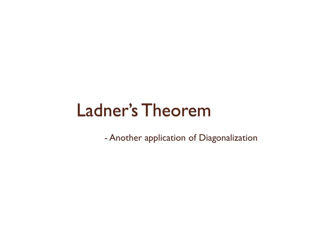 ladner s theorem