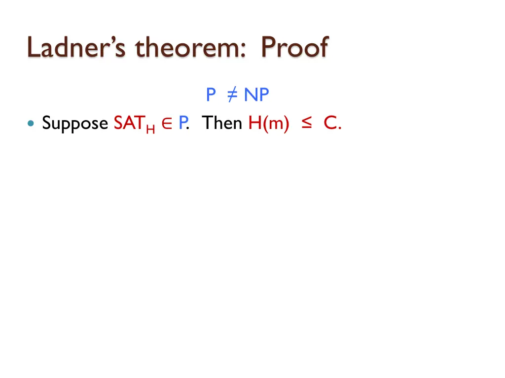 ladner s theorem proof