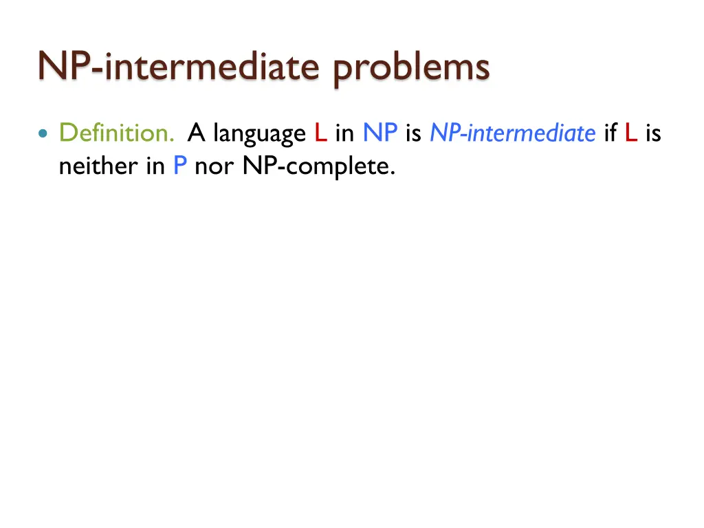 np intermediate problems