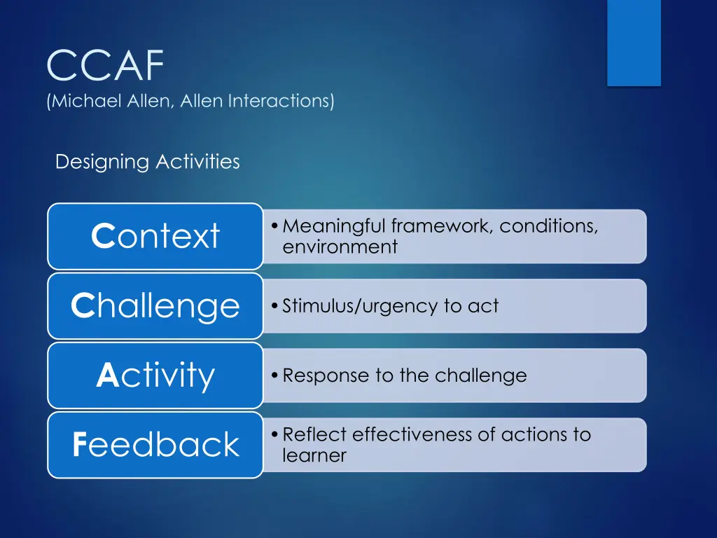 ccaf michael allen allen interactions