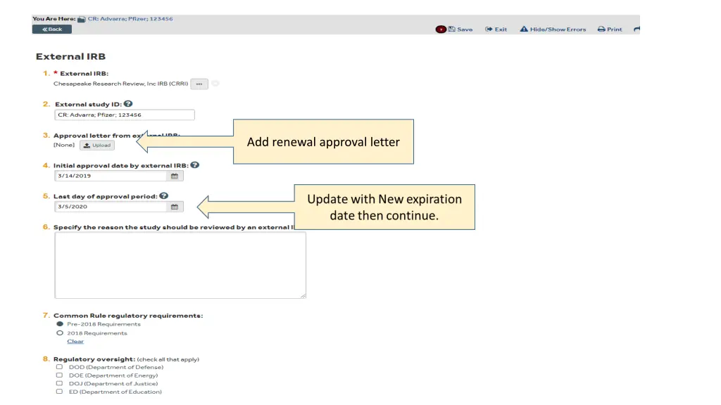 add renewal approval letter