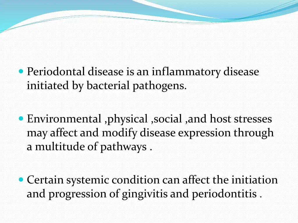 periodontal disease is an inflammatory disease