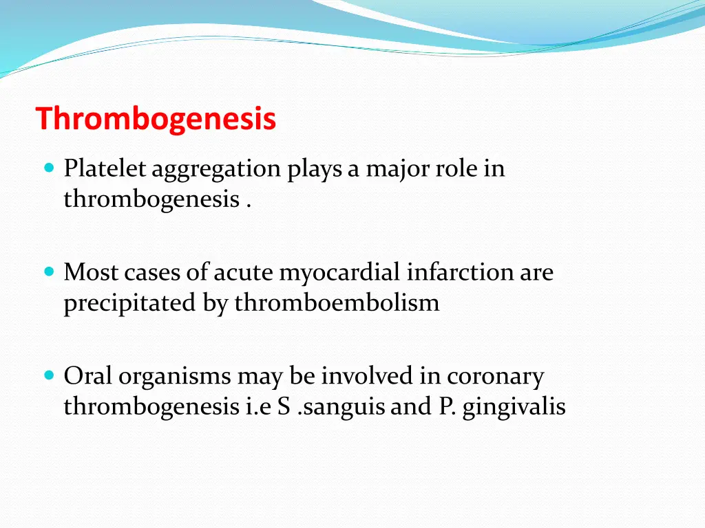 thrombogenesis