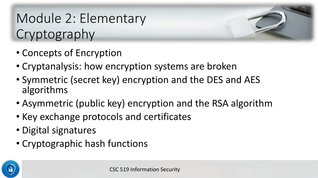 module 2 elementary cryptography concepts