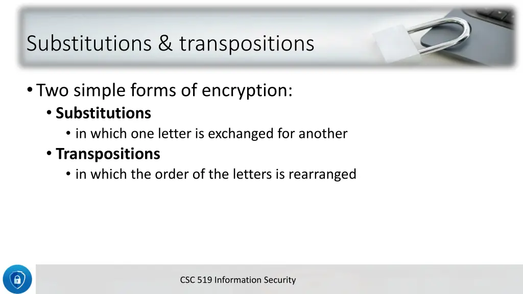 substitutions transpositions