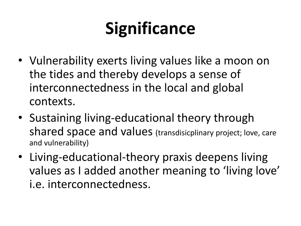 significance