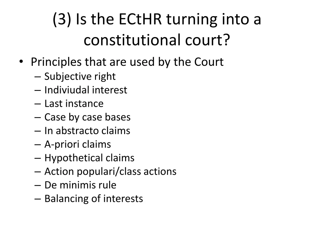 3 is the ecthr turning into a constitutional