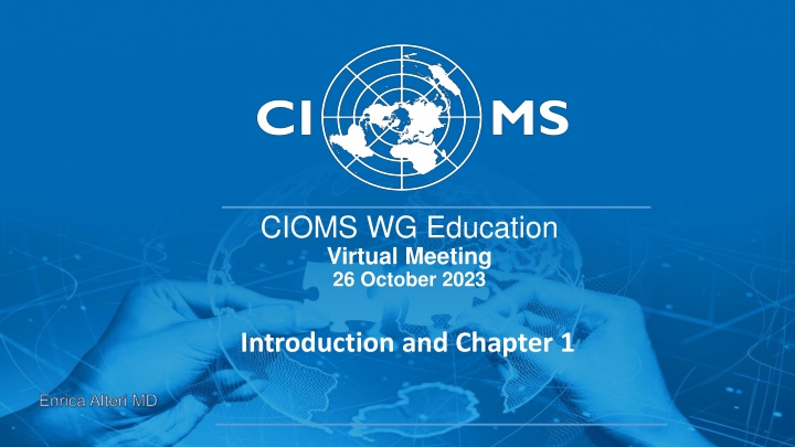 cioms wg education virtual meeting 26 october 2023