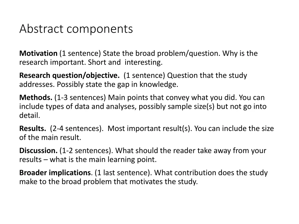 abstract components