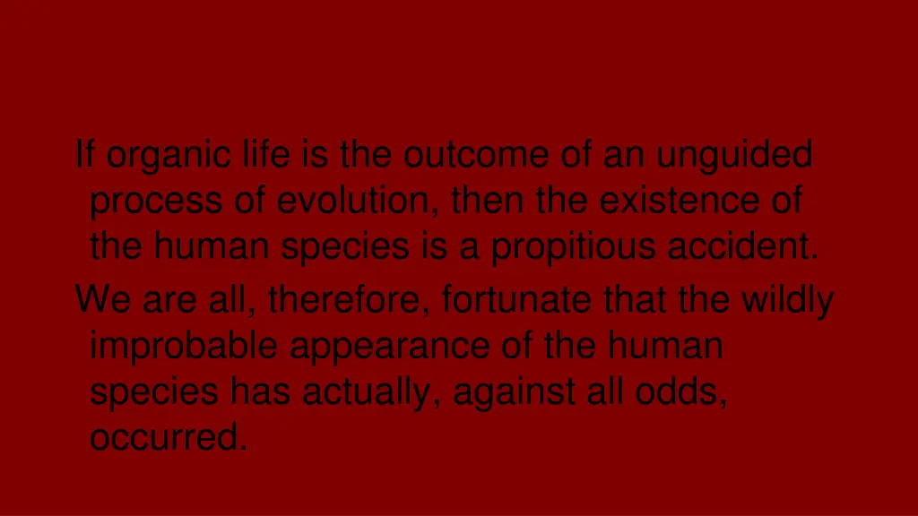 the evolution and birth lotteries