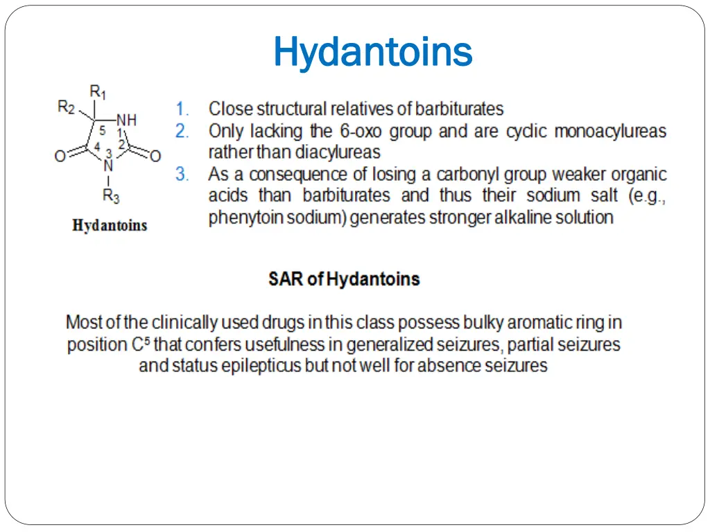 hydantoins hydantoins