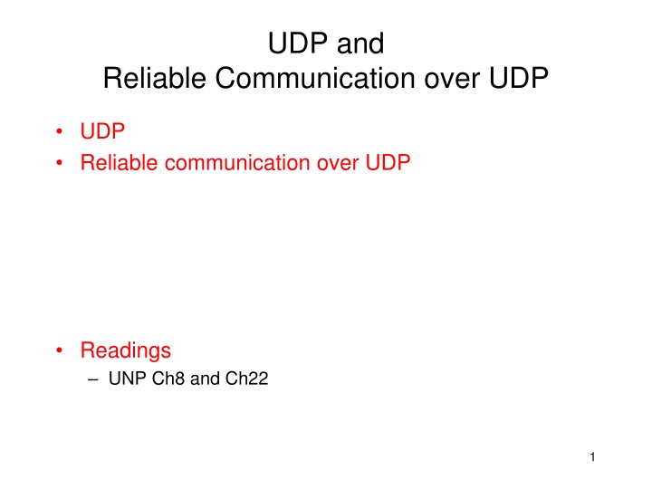 udp and