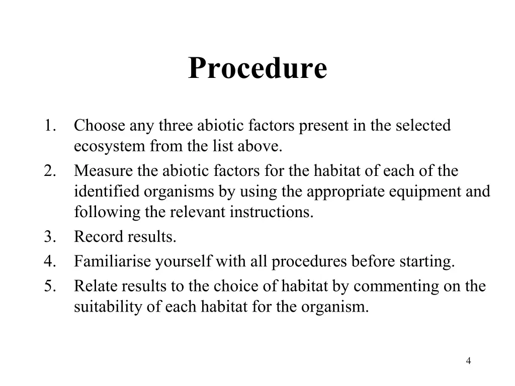 procedure