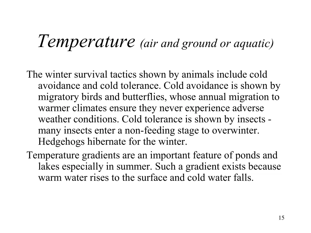 temperature air and ground or aquatic 3