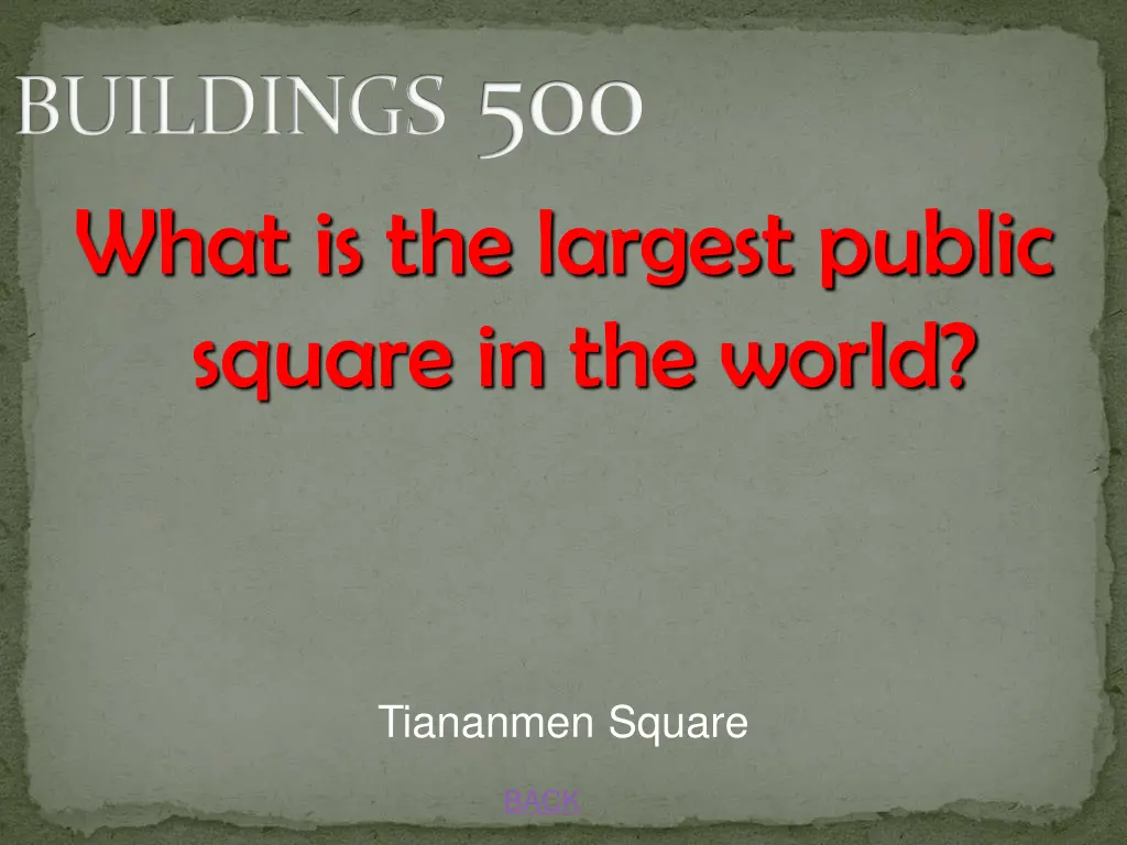 buildings 500 what is the largest public square