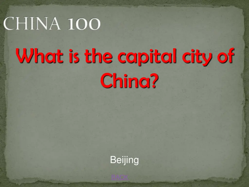 china 100 what is the capital city of china