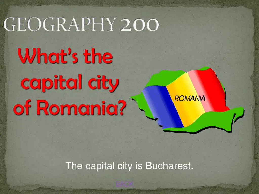 geography 200 what s the capital city of romania