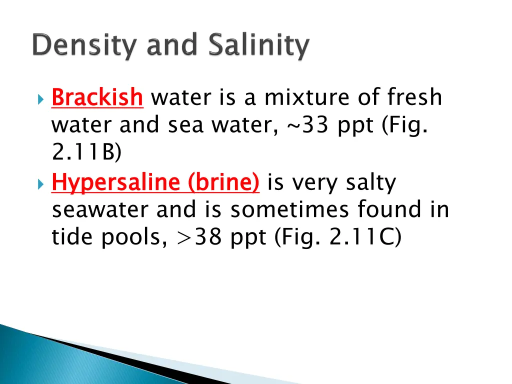 brackish water and sea water