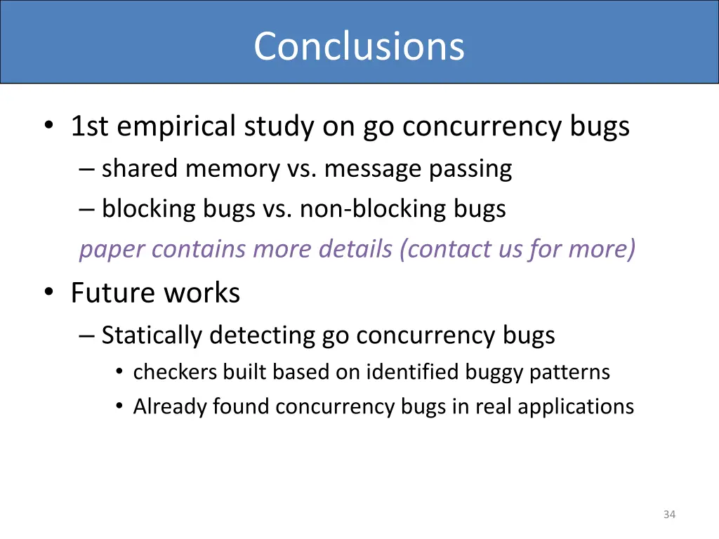 conclusions