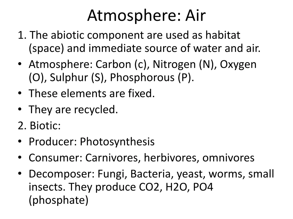 atmosphere air