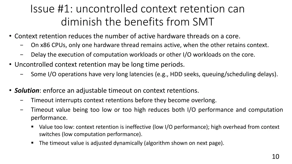 issue 1 uncontrolled context retention