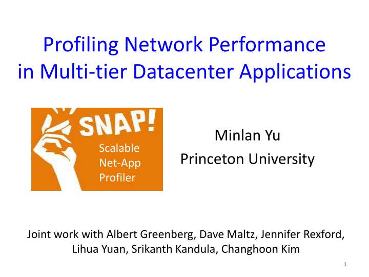 profiling network performance in multi tier