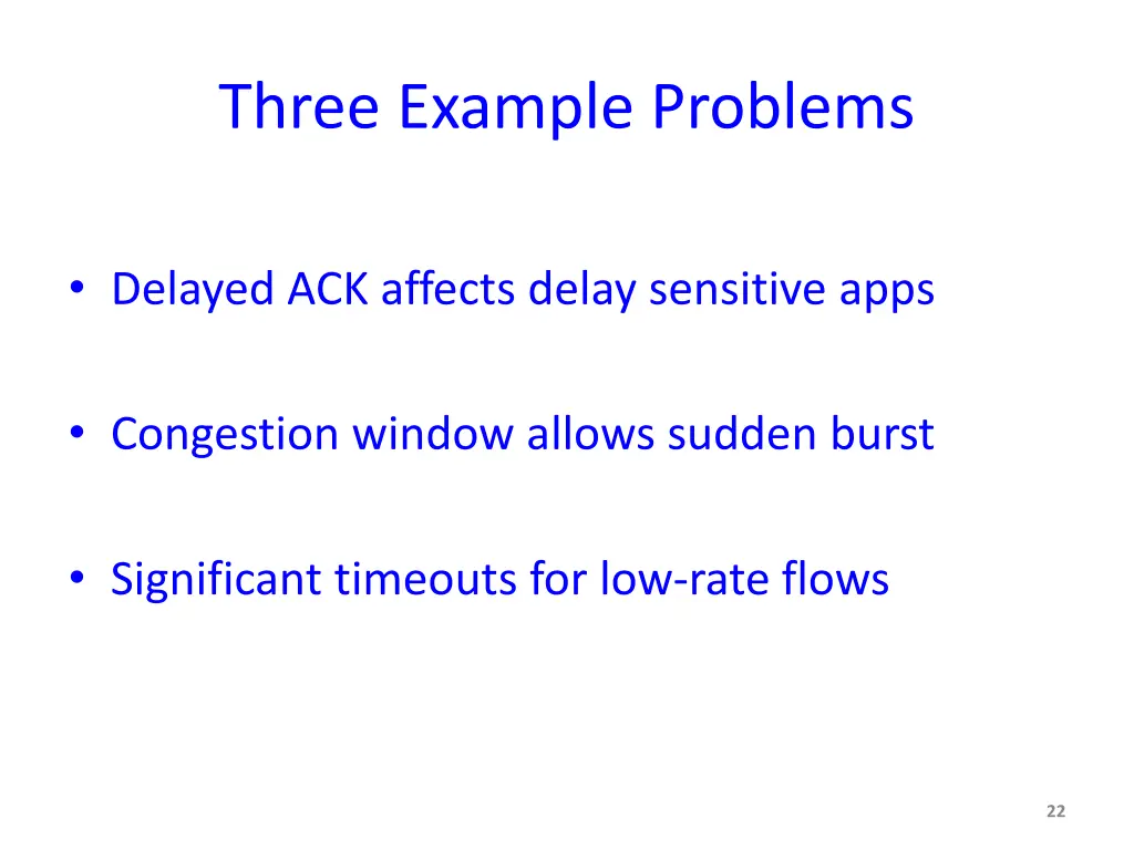 three example problems