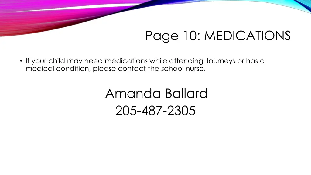 page 10 medications