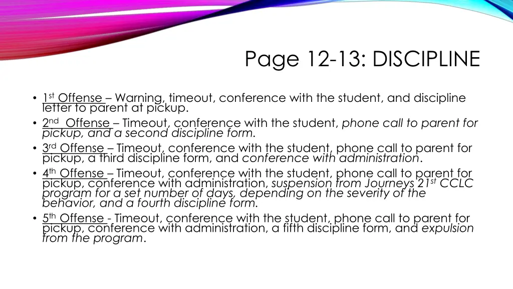 page 12 13 discipline