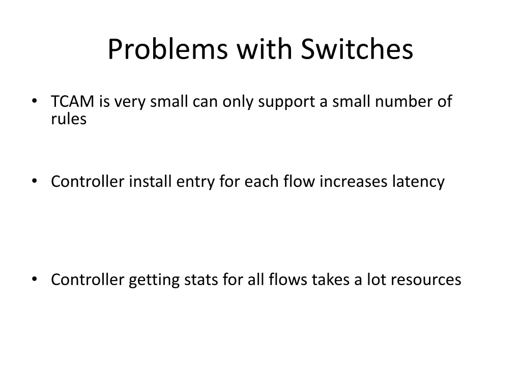 problems with switches