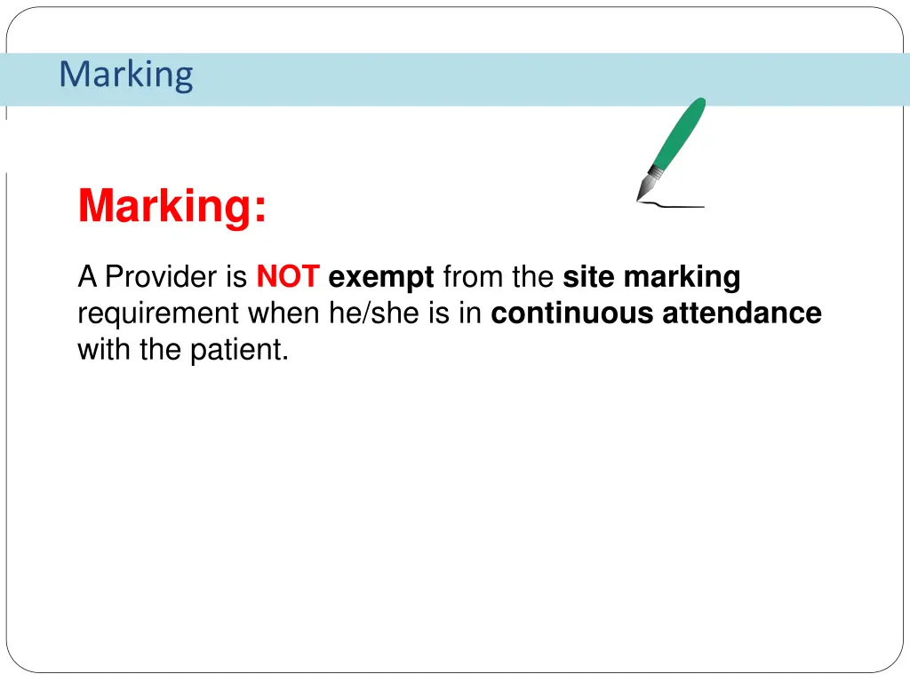 marking 1