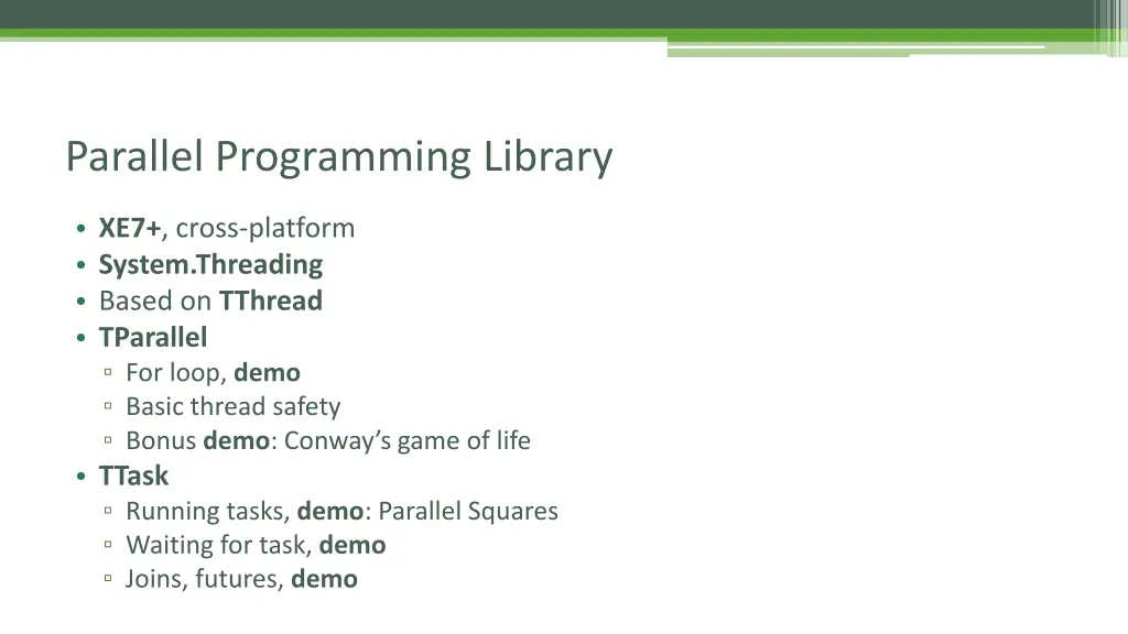 parallel programming library