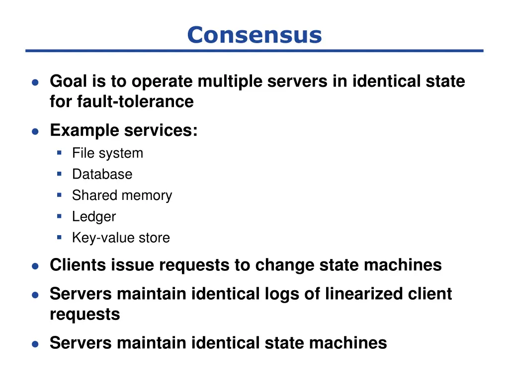 consensus