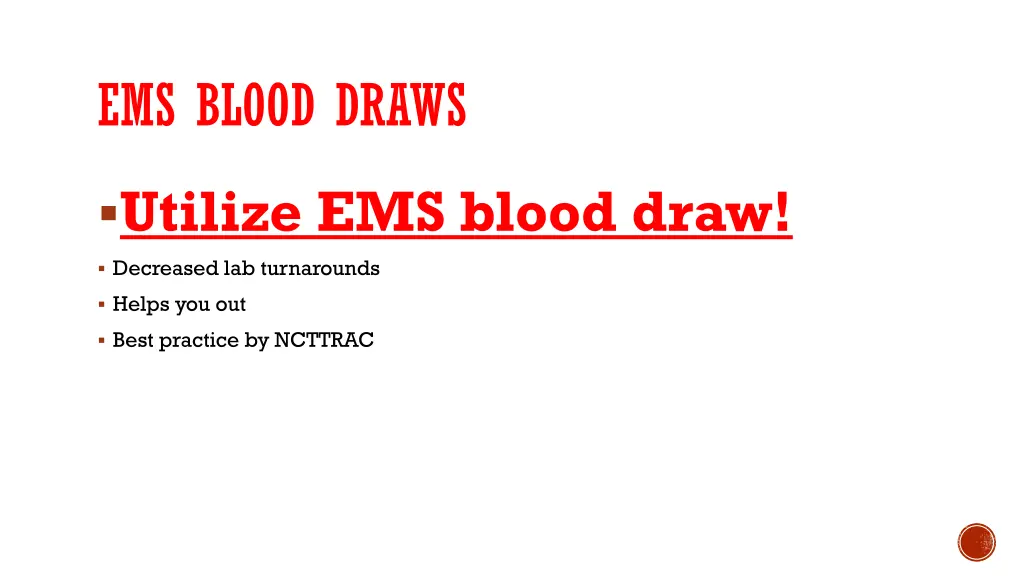 ems blood draws