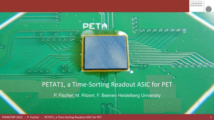 petat1 a time sorting readout asic for pet